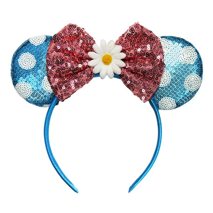 Disney Mouse Ear Headband Sequin Bow for Girls Adults Halloween Party