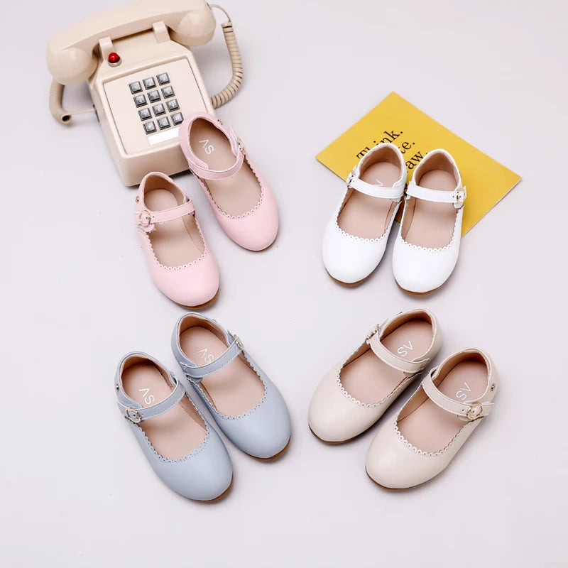 Kids Mary Jane Shoes – Girls Flat Oxford Platform Shoes