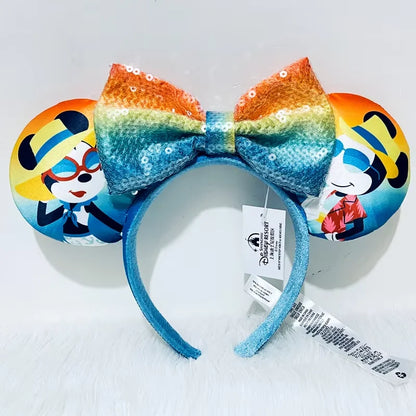 Disney Minnie Mouse Ears Headband – Plush Bow for Adults & Kids
