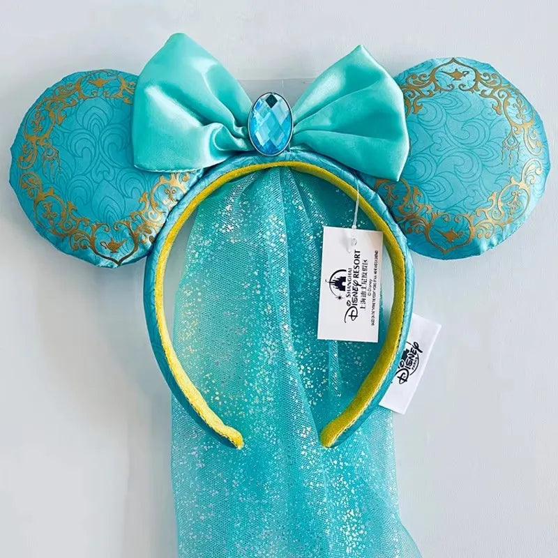 Minnie Mouse Sequin Ears Headband with Bow – Disney Park Style