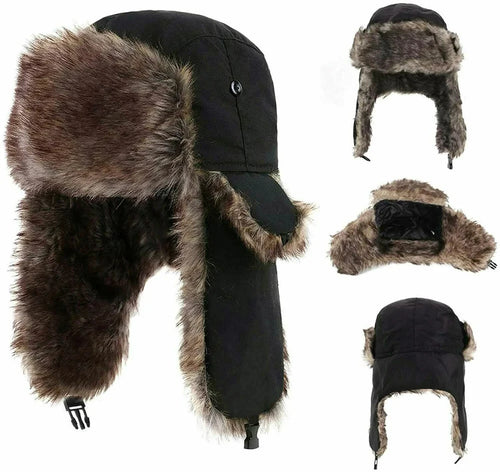 Winter Trapper Hat – Faux Fur Ushanka for Men & Women