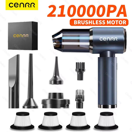 Cenrr Cordless Handheld Vacuum Cleaner 210000Pa – Portable Mini Car Vacuum
