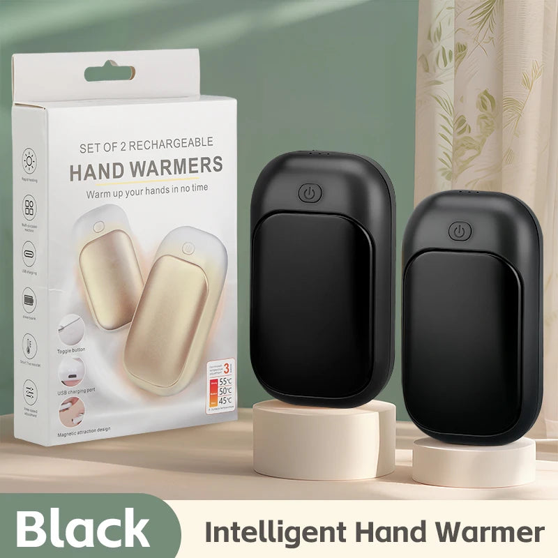 Rechargeable Hand Warmers Set of 2 – 3 Heat Settings