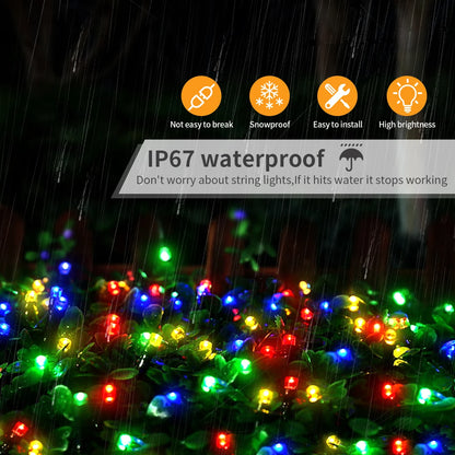 Waterproof LED Fairy String Lights – RGB, Warm White & White, 10–100m