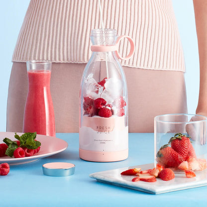 Portable Electric Blender – USB Rechargeable Mini Juicer