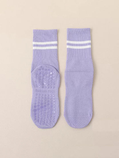 4 Pairs Women's Non Slip Pilates Yoga Grip Socks