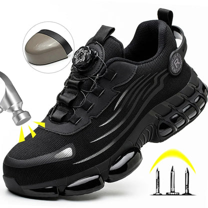 Men's Safety Work Shoes Breathable Steel Toe Sneakers