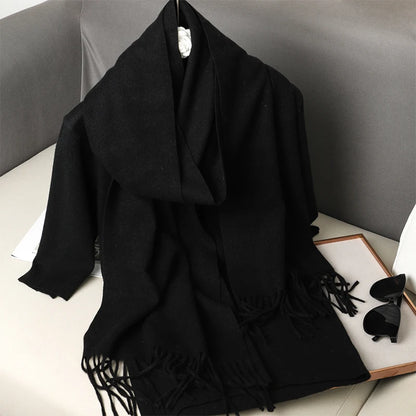 Cashmere-Feel Winter Scarf – Women's Long Warm Pashmina Shawl & Wrap