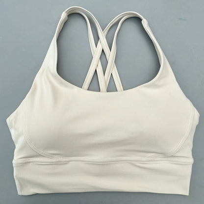 Women's Padded Cross-Back Sports Bra – High Support Activewear