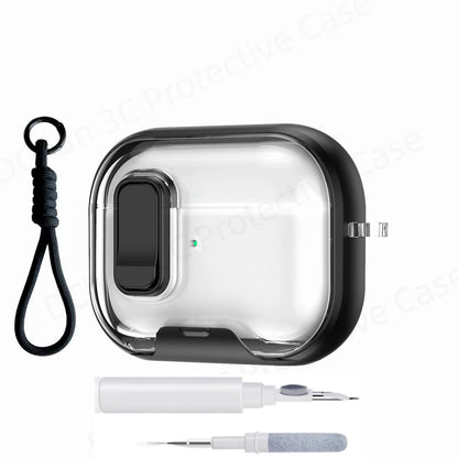 AirPods Pro 3 Clear Case with Cleaning Kit & Lanyard