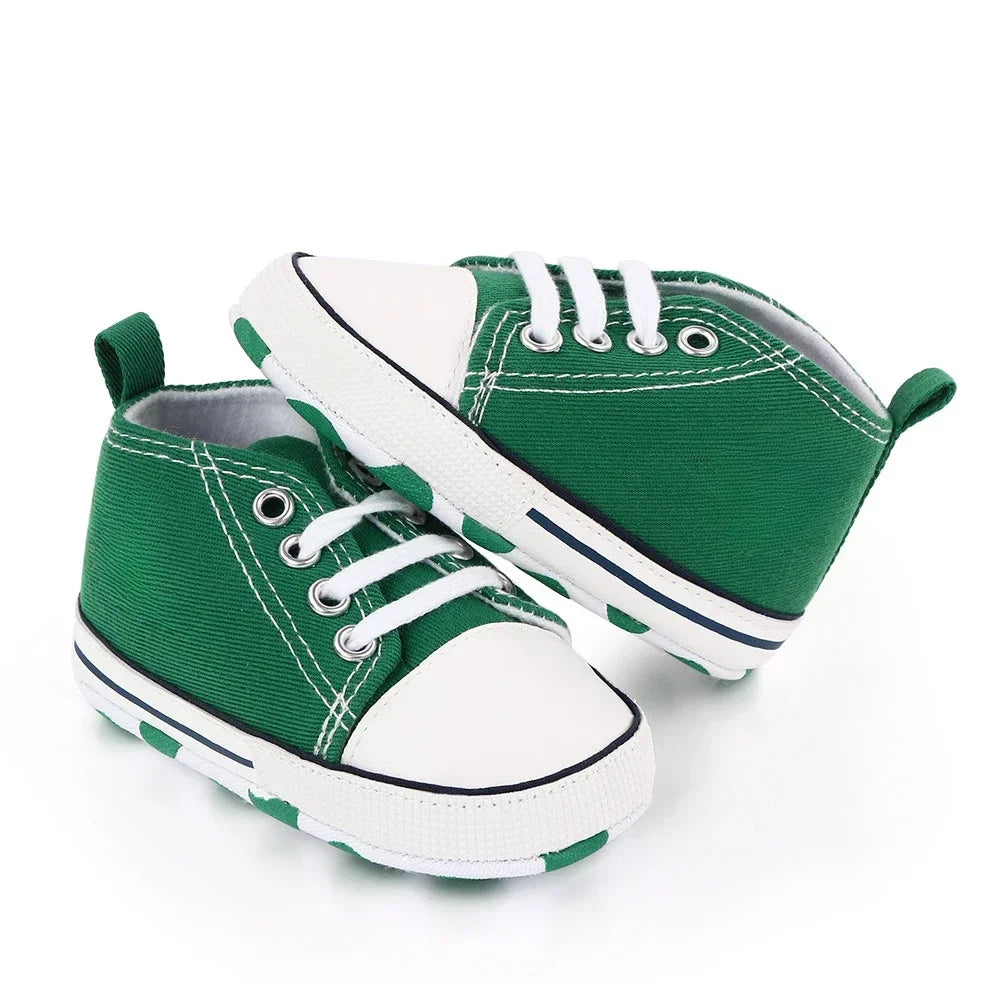 Baby Canvas Sneakers – Soft Sole First Walkers for Boys & Girls