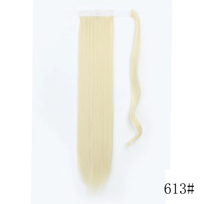 Wrap Around Ponytail Extension Synthetic Straight Hair 22-34 Inch