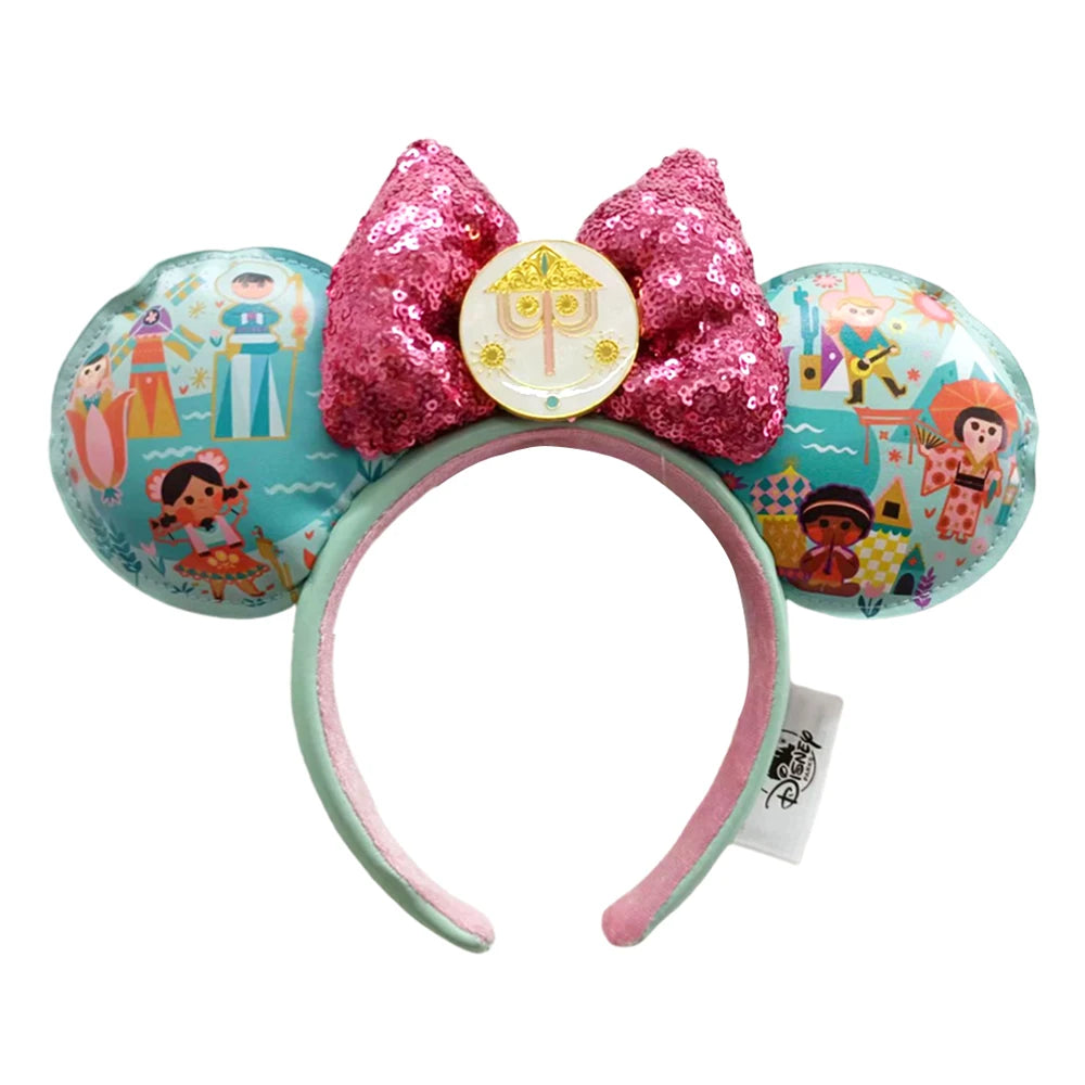 Disney Minnie Mouse Ears Headband – Sequin Bow Princess & Villain Styles