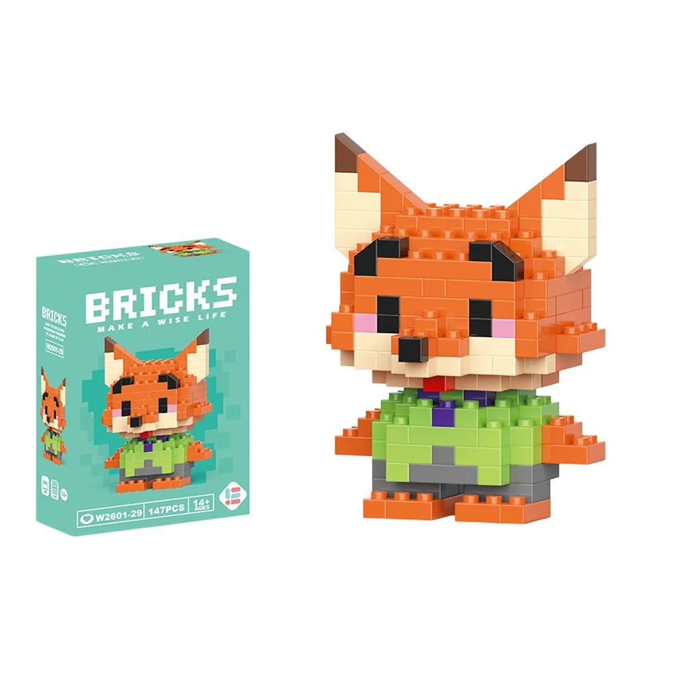 Cartoon Character Mini Building Blocks Set – DIY Brick Figures