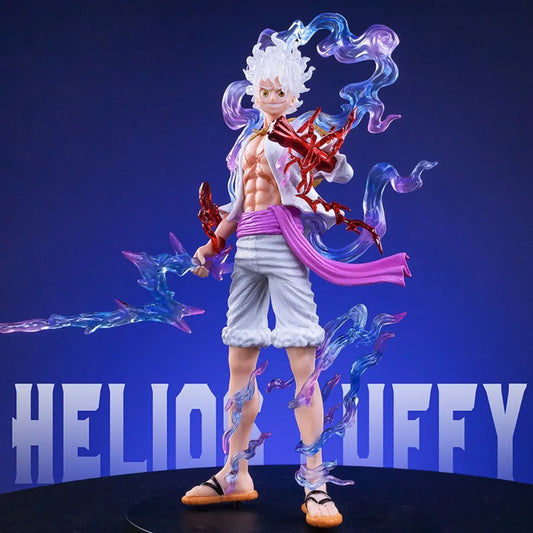 21CM One Piece Luffy Gear 5 Sun God Nika Action Figure