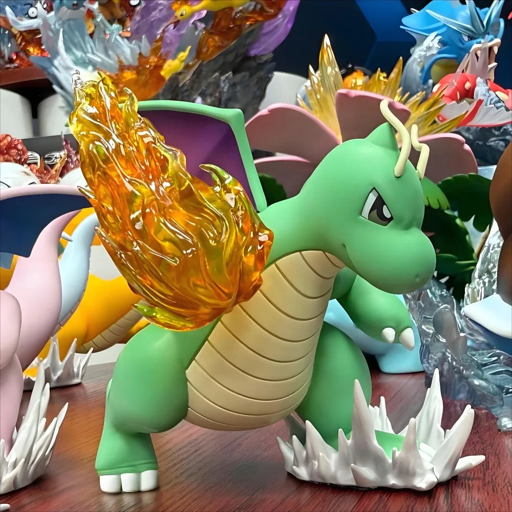 10CM Pokémon Dragonite Fire Punch PVC Action Figure