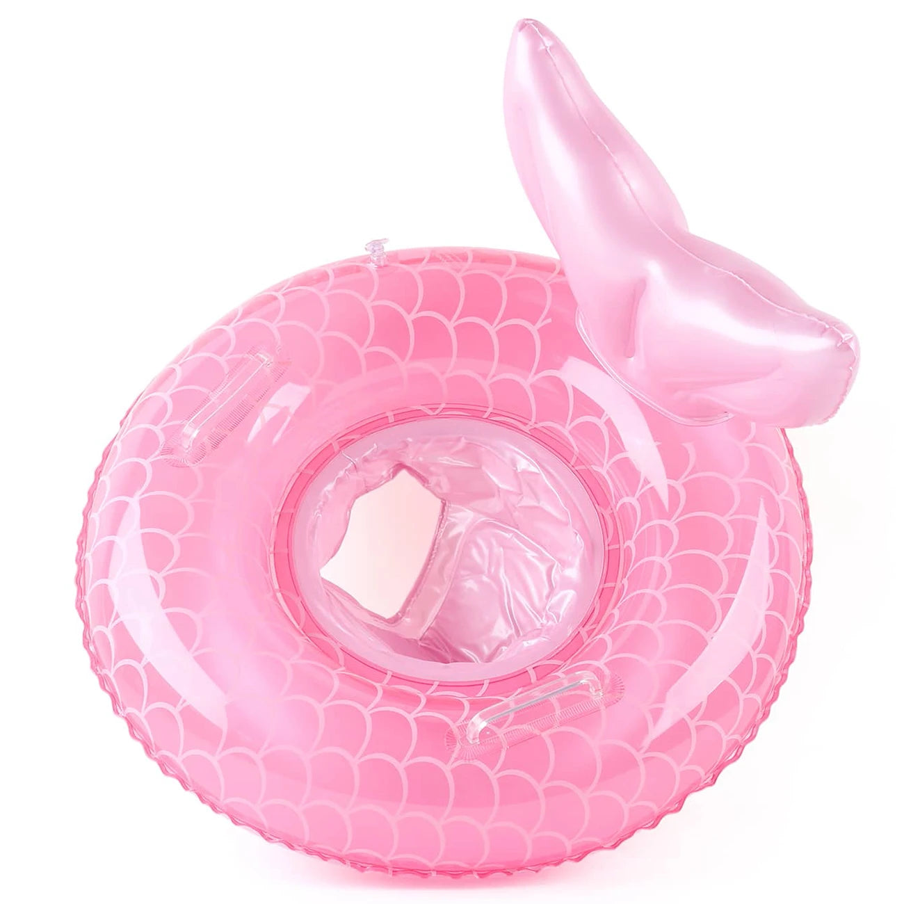 Baby Pool Float Mermaid Tail Inflatable Swim Ring for Infants & Toddlers