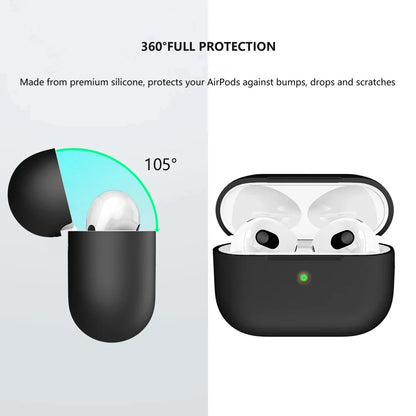 Ultra-Thin Silicone AirPods Case – Slim Matte Protective Cover
