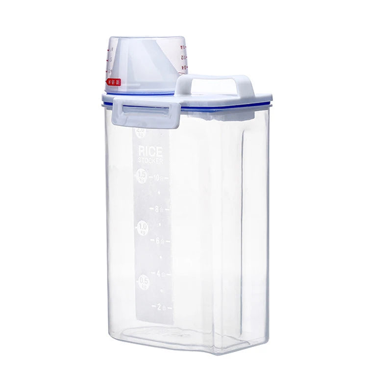 Airtight Pet Food Storage Container with Measuring Cup