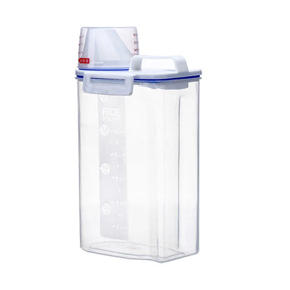 Airtight Pet Food Storage Container with Measuring Cup