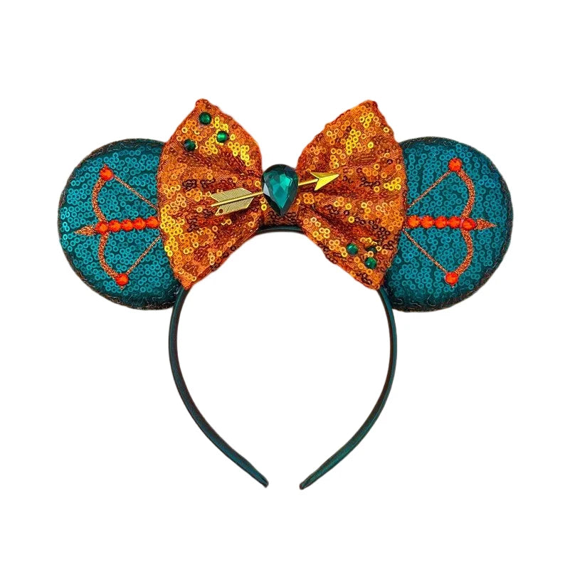 Mouse Ears Headband with Sequins & Bow – Kids & Adults