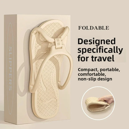 Foldable Travel Slippers – Portable EVA Flip Flops