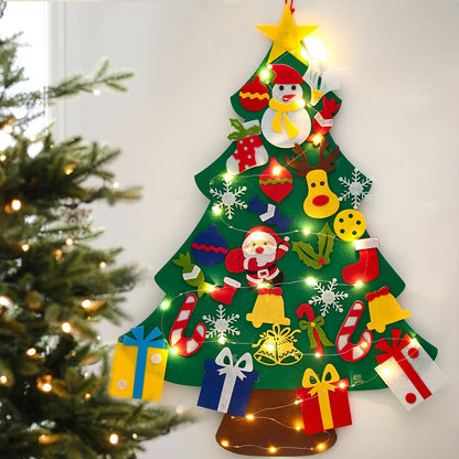 DIY Felt Christmas Tree Kit – 23-Piece Kids Holiday Decoration