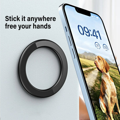 Magnetic Ring Holder for iPhone & Universal Phones – MagSafe Compatible