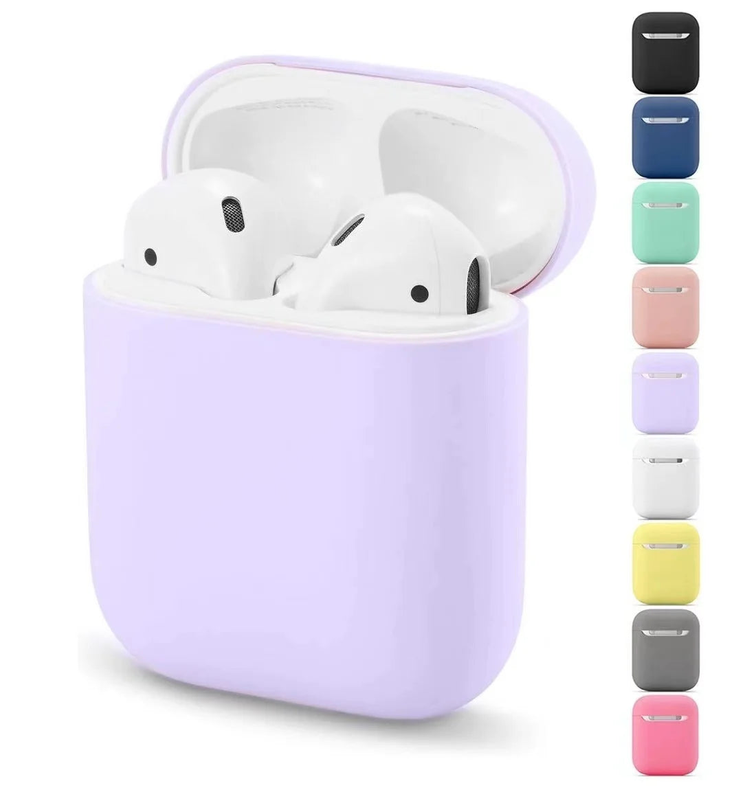 Soft Silicone AirPods Case Cover – AirPods 1 & 2