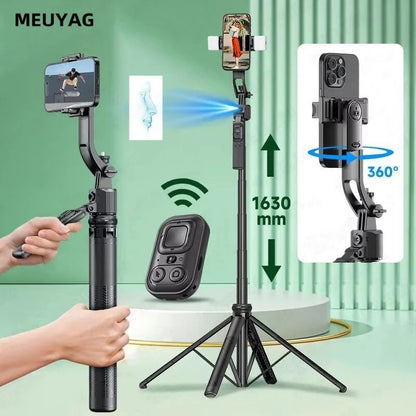 AI Auto-Tracking Selfie Stick with Bluetooth Remote