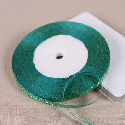 Glitter Satin Ribbon 6mm x 25 Yards – Wedding, Party & Gift Wrapping