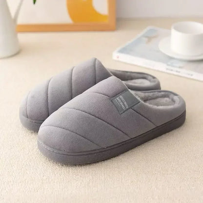 Winter Plush Slippers – Non-Slip Warm Indoor Shoes for Men & Women