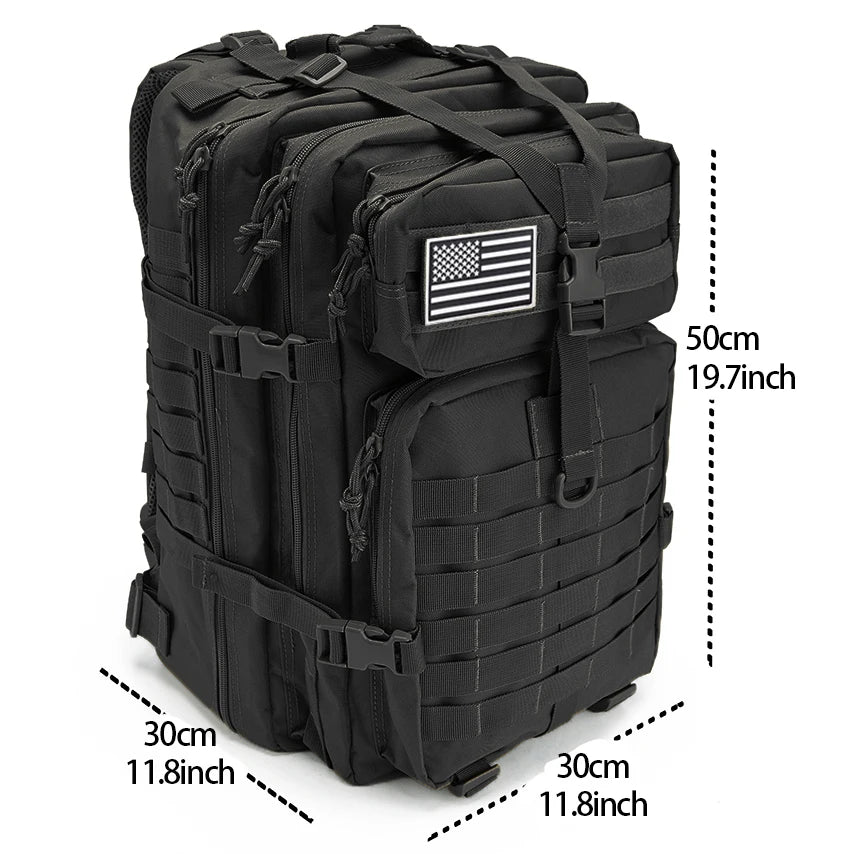 Tactical Backpack 30L & 50L – Military MOLLE Assault Pack for Hiking & Survival