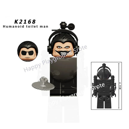 Skibidi Toilet Mini Building Block Figures – TV Man, Cameraman & More