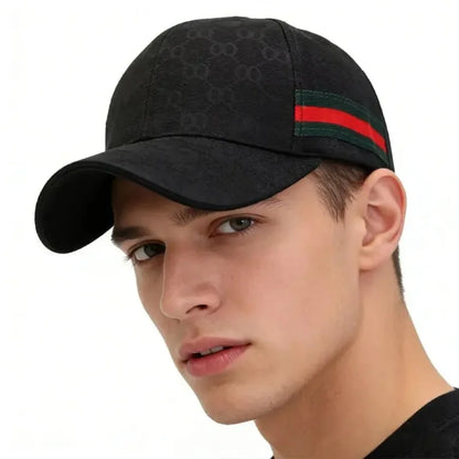 UV Protection Baseball Cap – Striped Adjustable Outdoor Sun Hat