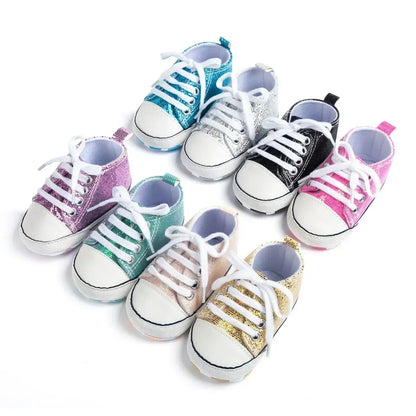 Baby Canvas Sneakers – Soft Sole First Walkers for Boys & Girls