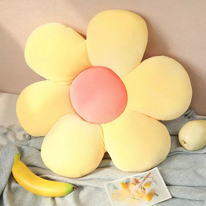Flower Shape Throw Pillow – Cute Daisy Cushion for Home Decor