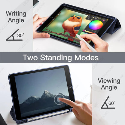 iPad 10.2 Case with Pencil Holder – 7th 8th 9th Generation Smart Cover