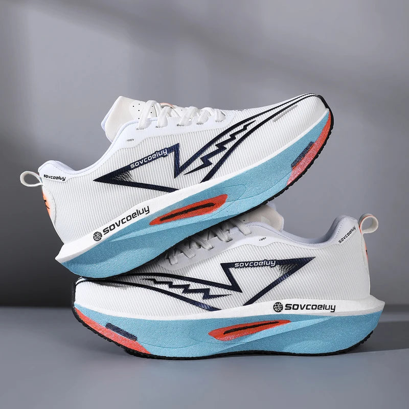 Carbon Plate Running Shoes - Non-Slip Shock-Absorbing Sports Sneakers