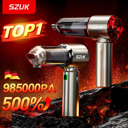 SZUK C012 Max Wireless Car Vacuum Cleaner Strong Suction Portable Handheld