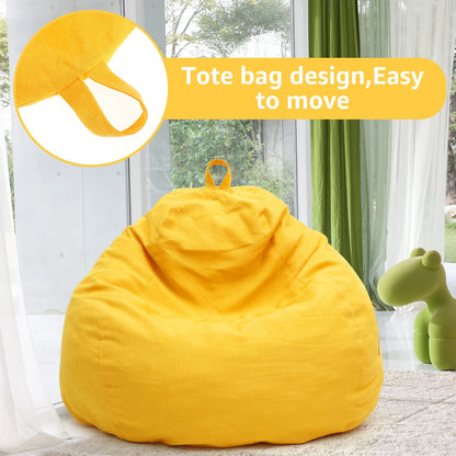 Large Soft Bean Bag Chair Cover Without Filler