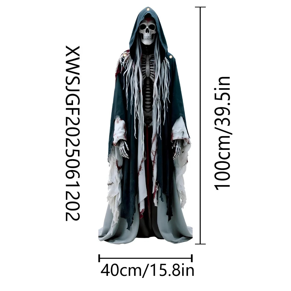 Halloween Hanging Skeleton Grim Reaper Decoration – Indoor & Outdoor Horror Decor