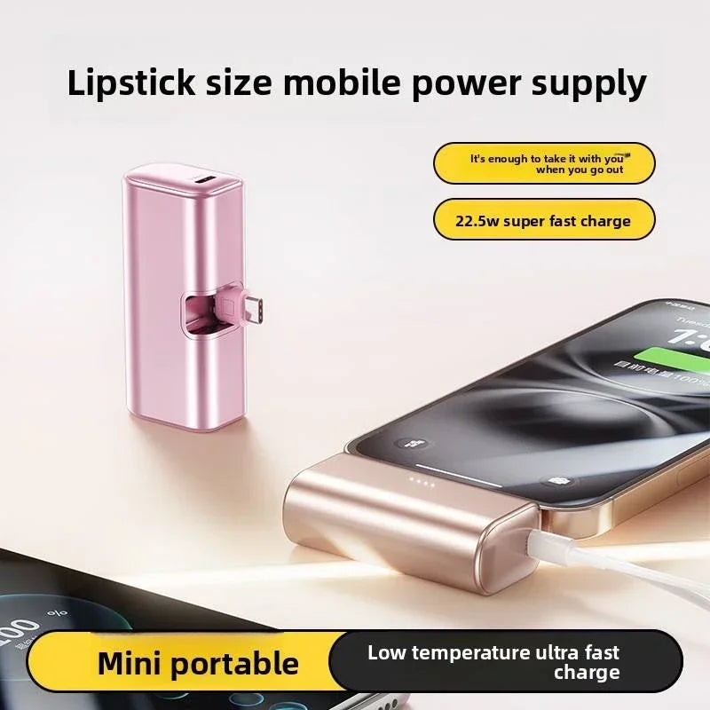 Lenovo Mini Power Bank 30000–50000mAh – USB-C & Lightning Fast Charge