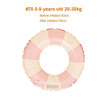 Inflatable Swim Ring Pool Float for Kids & Teens Donut Swimming Tube