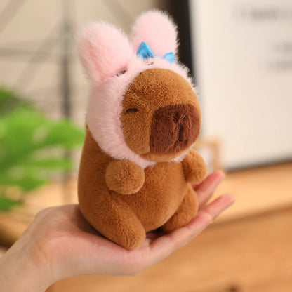 Capybara Cosplay Plush Keychain – 4.7in, 24 Styles