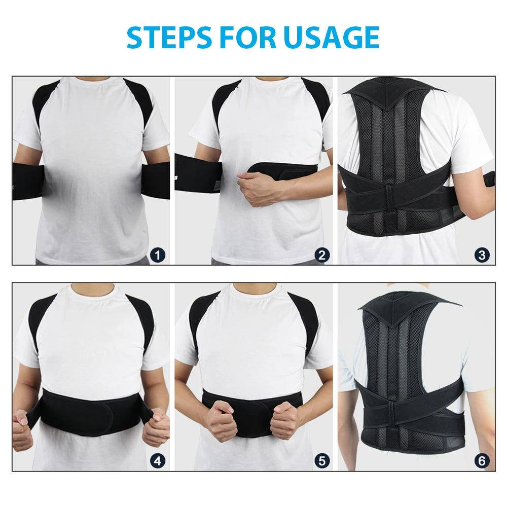 Posture Corrector Back Brace – Clavicle & Shoulder Support for Men & Women