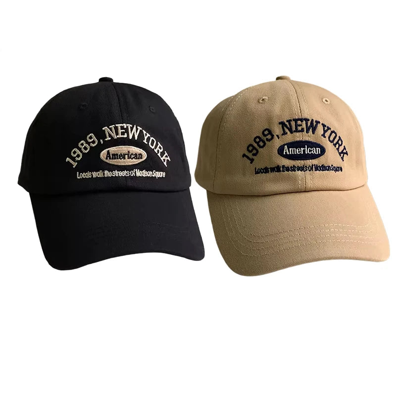 Baseball Cap – Unisex Retro Letter Embroidered Hat