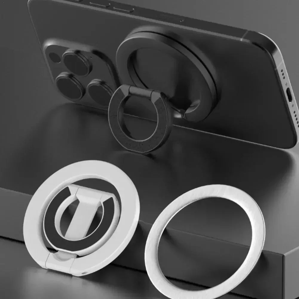 Magnetic Phone Ring Holder Foldable Stand – MagSafe Compatible