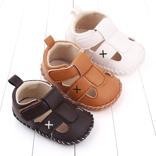 Baby Hollow Sandals – Soft PU Sole for Boys & Girls 0–18 Months