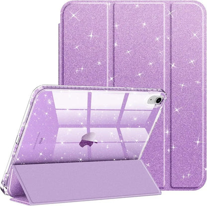 iPad Case with Pencil Holder Smart Glitter Cover – Pro, Air, Mini, All Gen